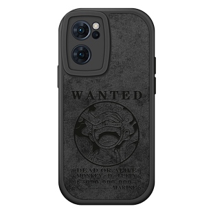 适用opporeno7手机壳新款男reno7pro保护套高级感opooreno全包防摔reon7se磨砂尼卡路飞por海贼王卡通pr0外壳