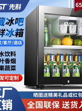 先科冰吧冷藏柜小型饮料柜留样柜
