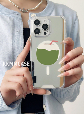 适用于苹果磁吸镜面手机壳华为Pura70Pro+硬壳iPhone14ProMax个性13新款小米14全包14防摔12ProMax创意好看