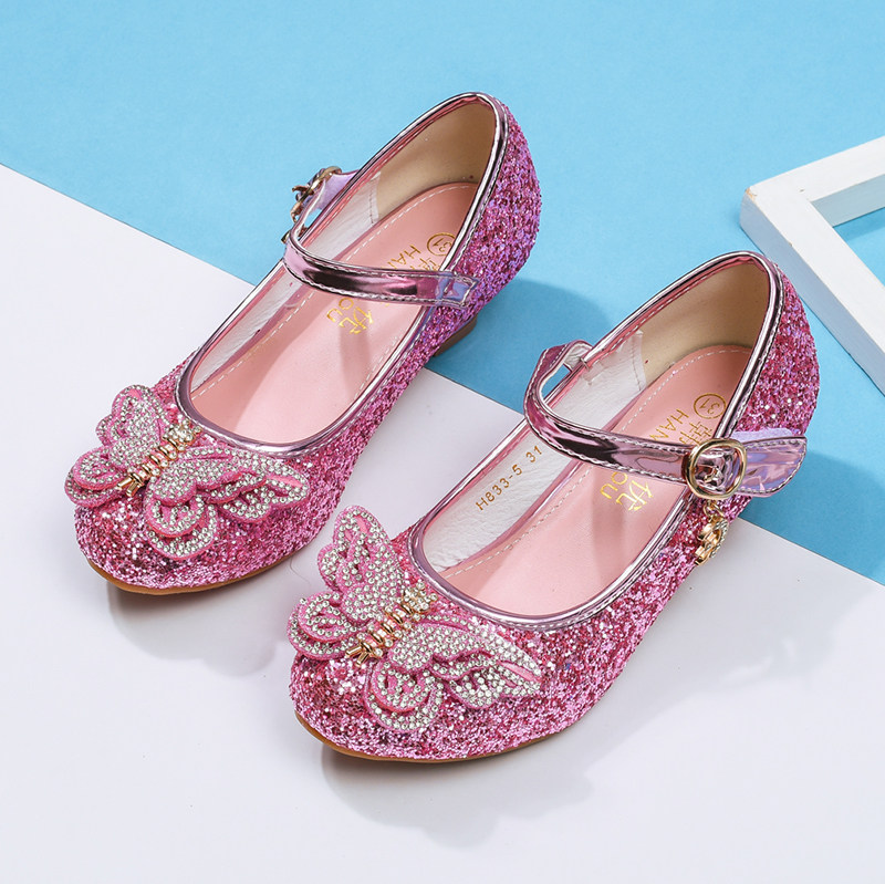 Boutique children Single shoes High-heeled Slipper Princess shoes Snow Romance With drill Single shoes full dress host perform shoesin the Shoes/Baby Shoes/Parent-child shoes , Leather shoes  category - from Buy2taobao.com to provide professional Taobao agent buy service