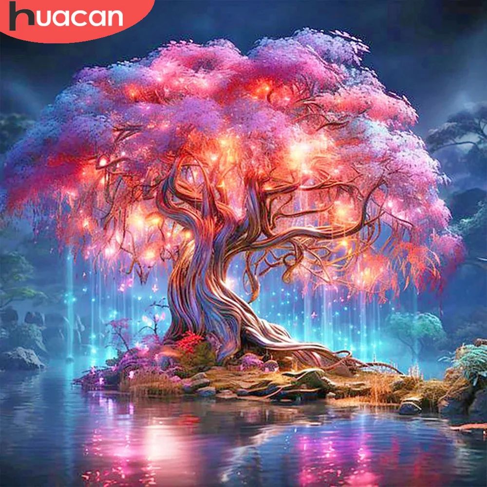 Full Diamond Painting Tree New Arrivals  Diamond Mosaic Land