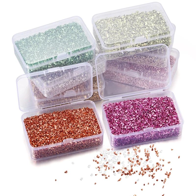 80g/Box Color Irregular Resin Filling Crushed Glass Stones F 饰品/流行首饰/时尚饰品新 其他DIY饰品配件 原图主图