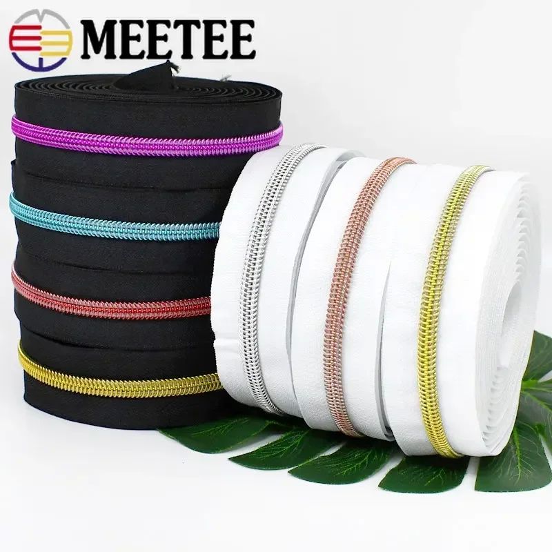 1/2/3/5/10M 3# 5# Sewing Zippers Tapes By The Meter Bag Shoe