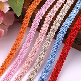 Centipede Ribbon Polyester Braided Lace 12mm Trimming