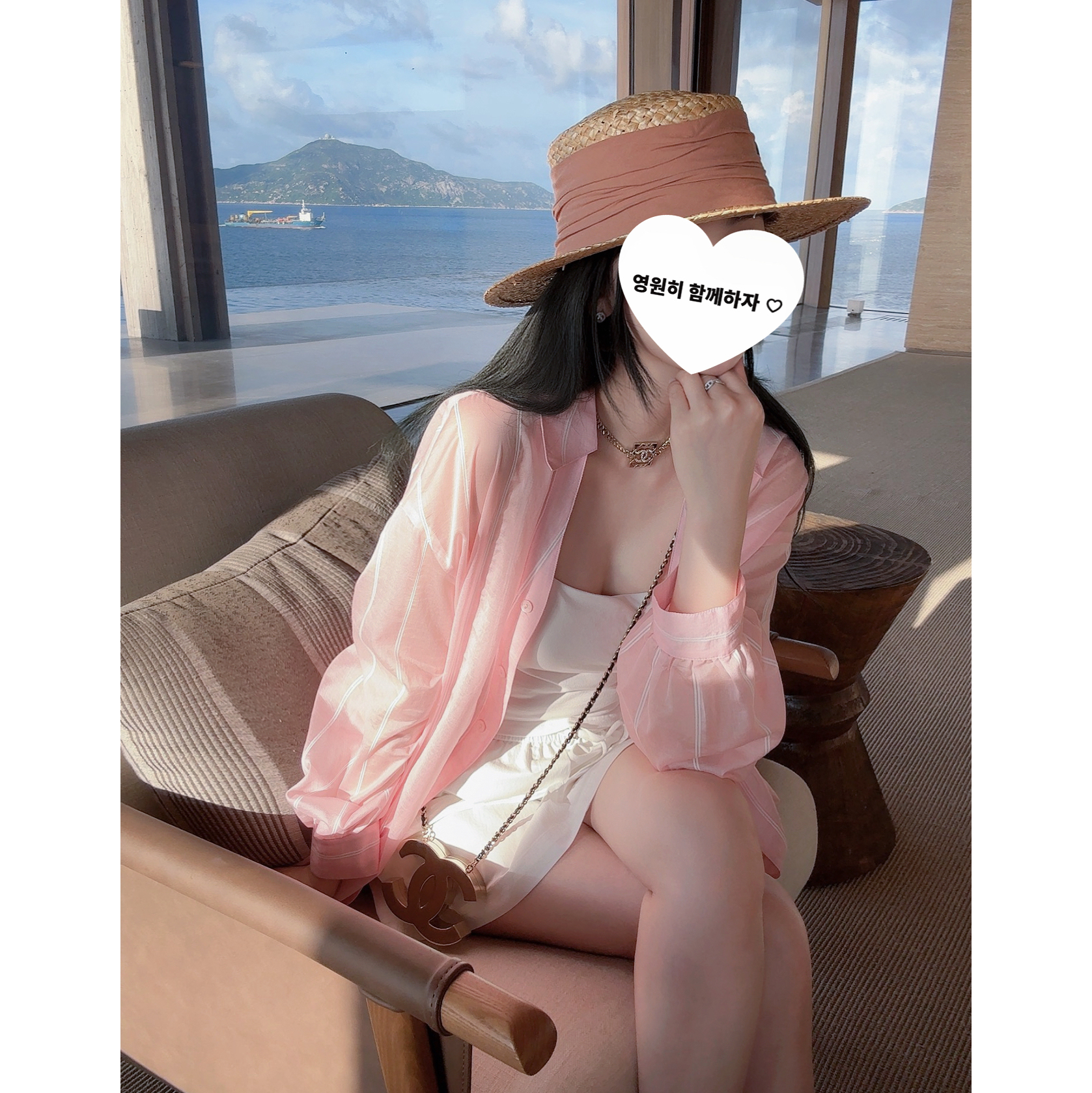 RUBBIT夏季新品 慵懒纯欲风防晒衬衫 轻薄微透宽松松弛感简约衬衣