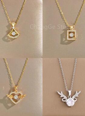 ChangGe Studio 时尚项链新款镶钻高级感锁骨链气质轻奢气质百搭