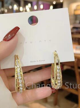 ChangGe Studio 轻奢高级百搭时尚金属质感耳环女ins潮个性欧美风