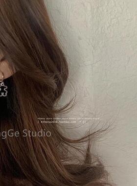 ChangGe Studio ins~简约镂空小熊耳扣女潮小众设计时尚感韩国百