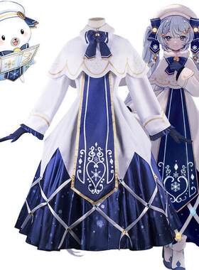 初音未来cos服2021雪可爱