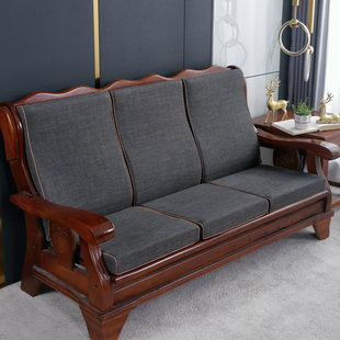 红木质木头春秋椅凉椅联邦椅沙发垫坐垫带靠背 式 加厚冬季 实木老款