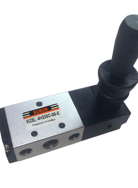 弹簧复位4H230C-08-S中央封闭型手扳阀自动复位4HA230E-06中泄式P