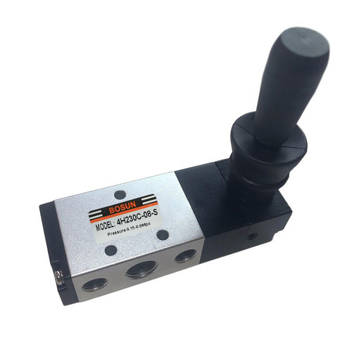 弹簧复位4H230C-08-S中央封闭型手扳阀自动复位4HA230E-06中泄式P