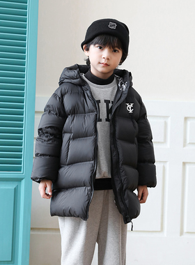 儿童羽绒服中长款加厚2024冬季新款男童羽绒服女童装外套23817