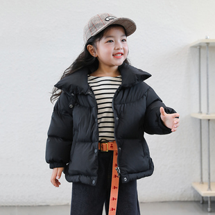 HeyonWye女宝羽绒服短款 立领加厚1 8岁儿童羽绒服 2024冬新款