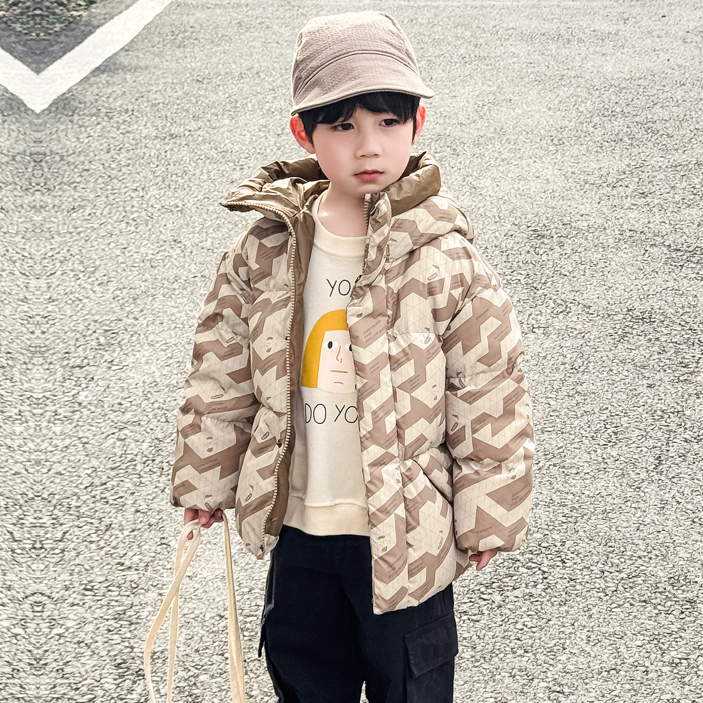 男童羽绒服中小童装2026冬季新款宝宝羽绒服加厚外套1-3-6岁C5801