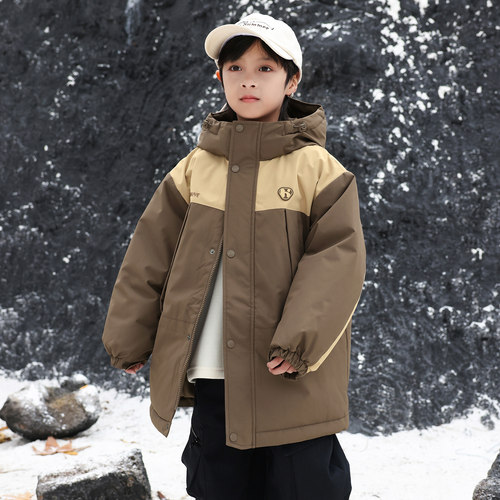 HeyonWye男童羽绒服加厚2025冬季新款儿童羽绒服款中大童亲子装