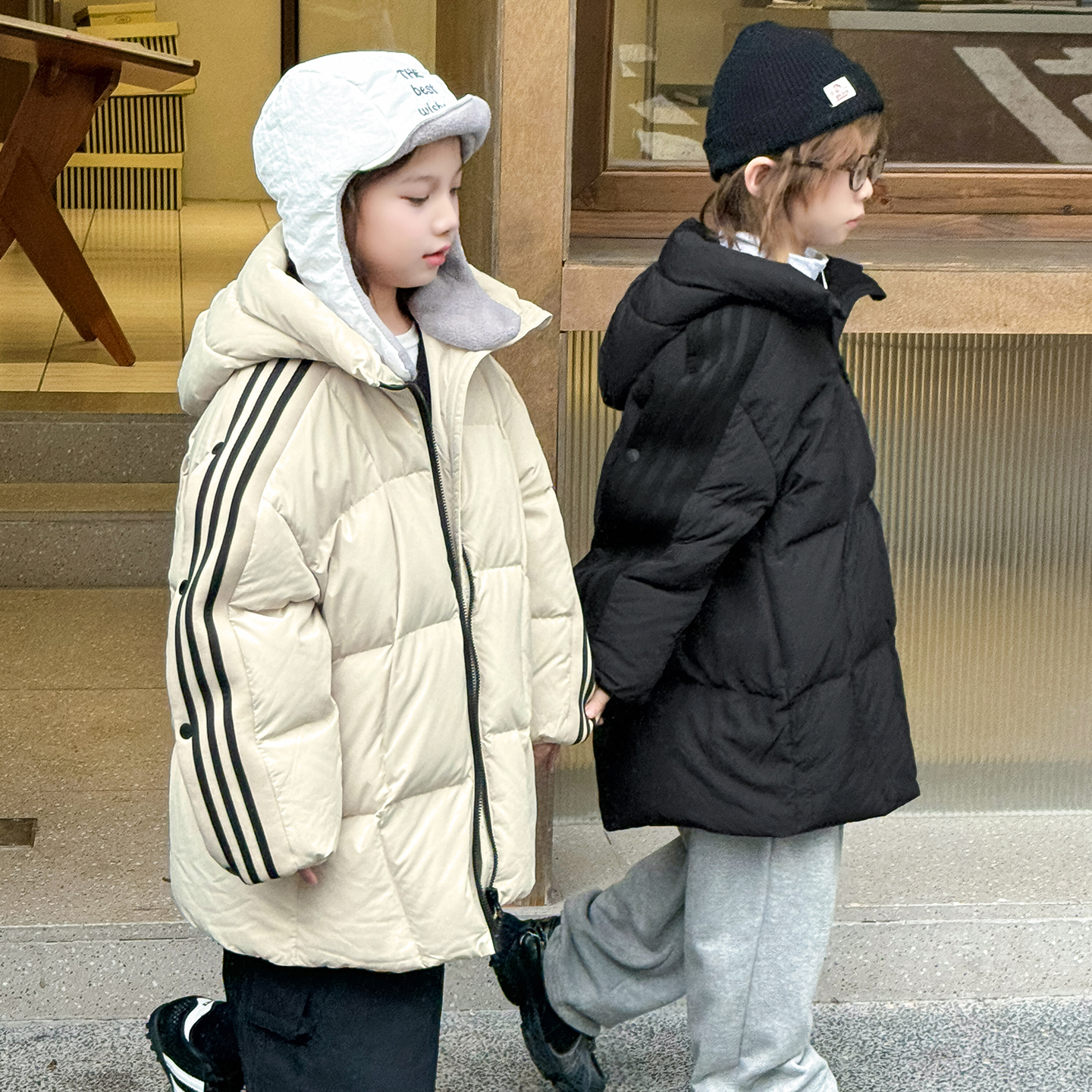 男童羽绒服中长款2025冬季新款儿童羽绒服女童装加厚童装外套4885