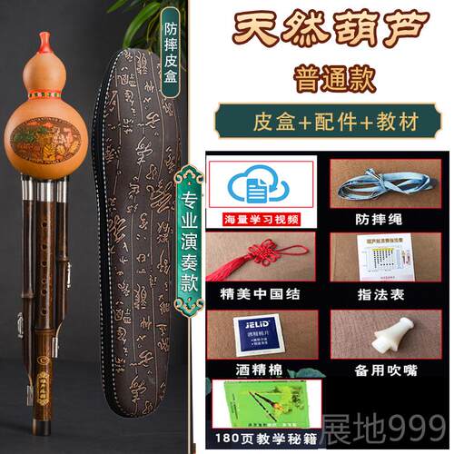 高档葫芦丝d初学3b音演奏乐器c调降调f调G/A调小调中小学入专门成