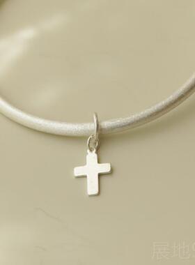 高档惜物《放空》手工9纯银手镯口女90纯银小清新简约心足开银实