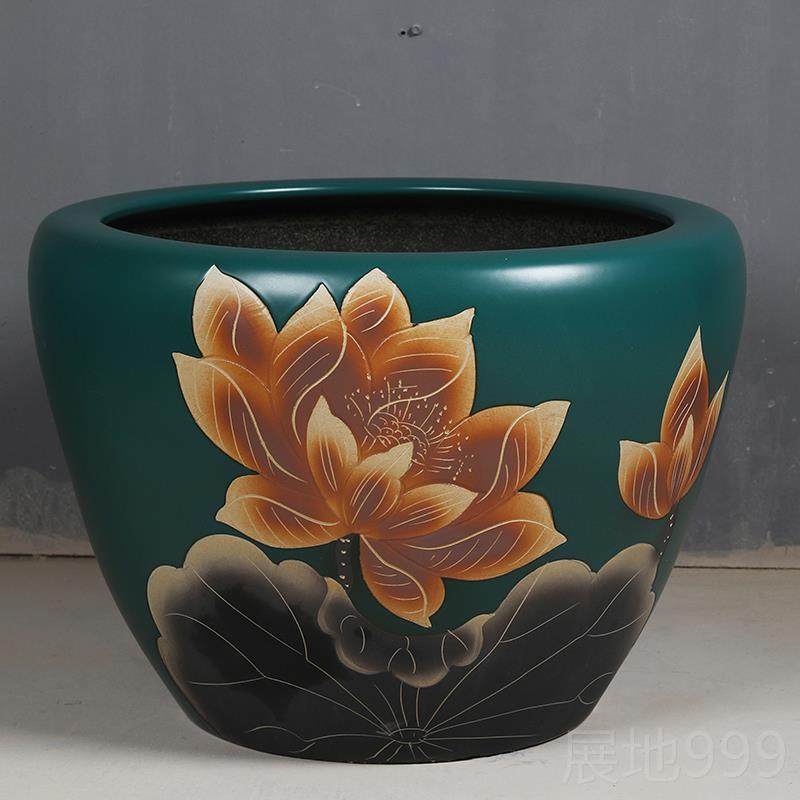 高档庭院大缸景德镇青瓷花缸金鱼缸荷花碗莲水睡莲乌龟缸酒店盆甲,宠物/宠物食品及用品,底柜/落地缸,淘宝优惠券,粉丝福利购,淘宝优惠卷
