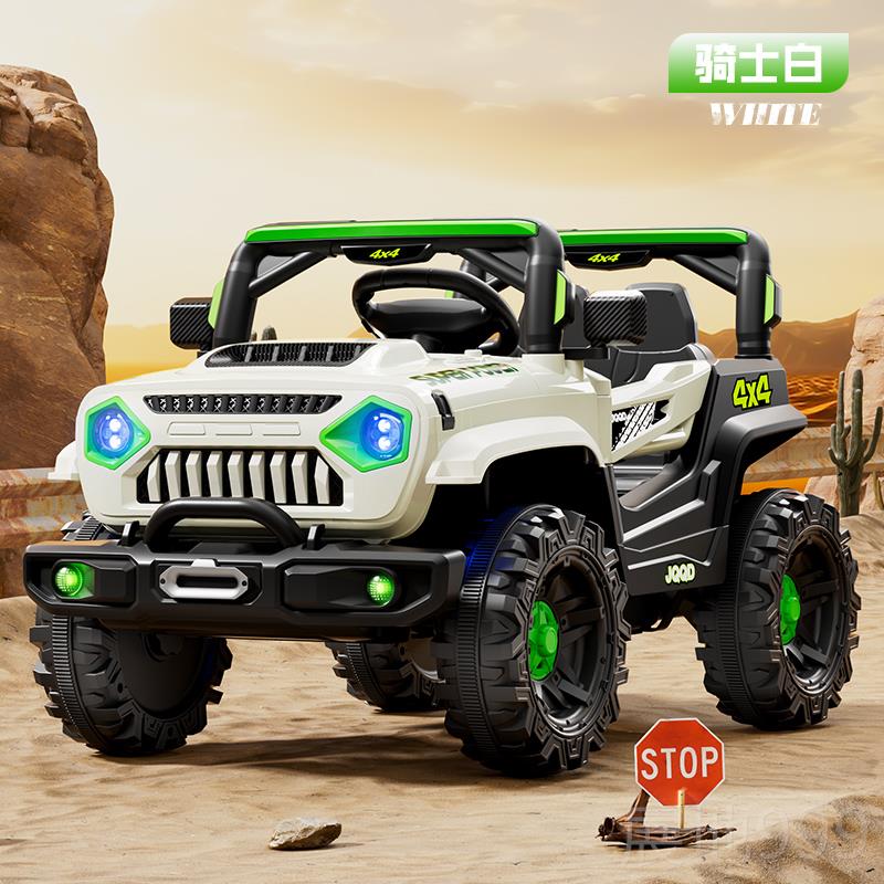 高档儿童动车炫四轮宝宝电动坐越野汽电车可人小孩玩具车酷车童车