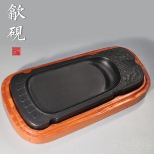 高档韵琴书声原四砚石老坑歙砚书法书画文房宝收藏台徽墨宣纸湖笔