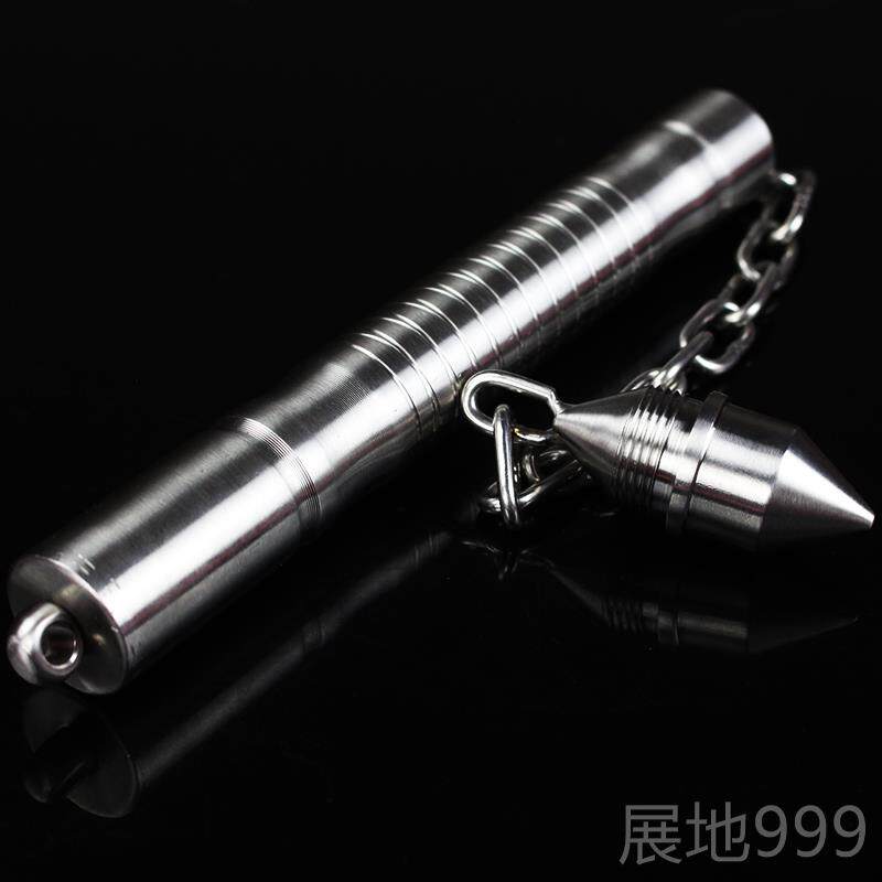 高档美式防身男自卫三防身武器用品女子棍防卫材节保安棍子甩鞭伸