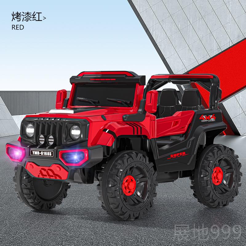 高档四儿电动车四轮带遥控宝宝汽车男女孩玩具车童可坐人驱越野小
