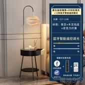 高档客厅女孩卧室落2地落灯高级感网红智款 能床头台灯一体204年新