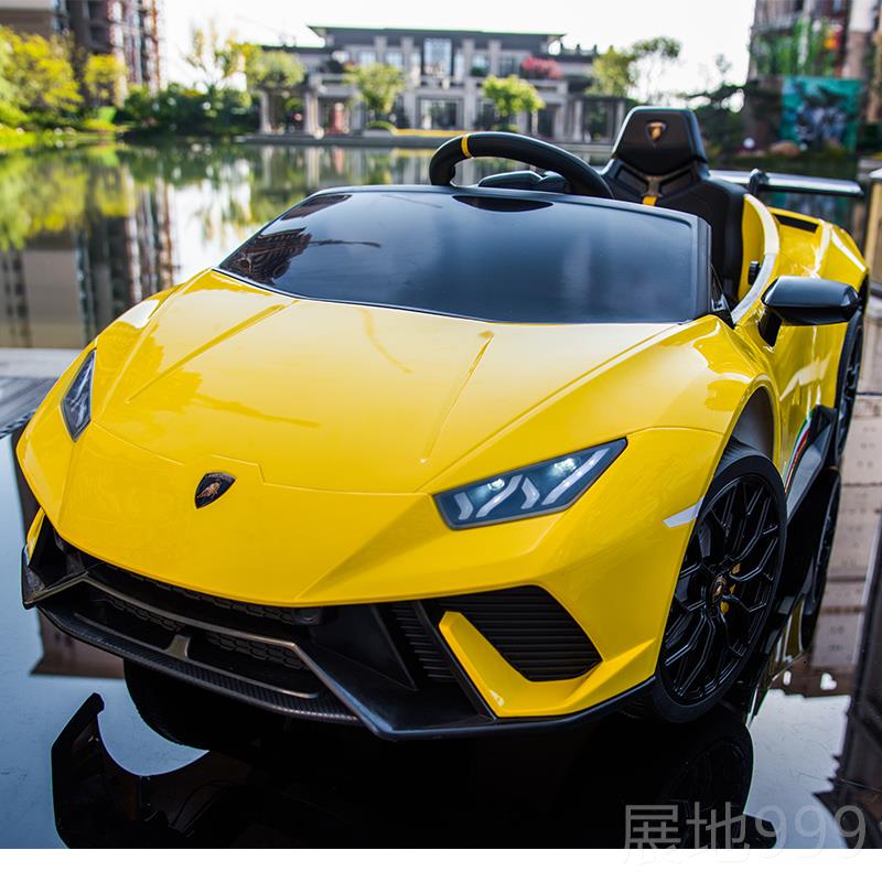 高档兰具博基尼儿童电玩动车四轮遥控宝宝电动汽小车孩子网红车可