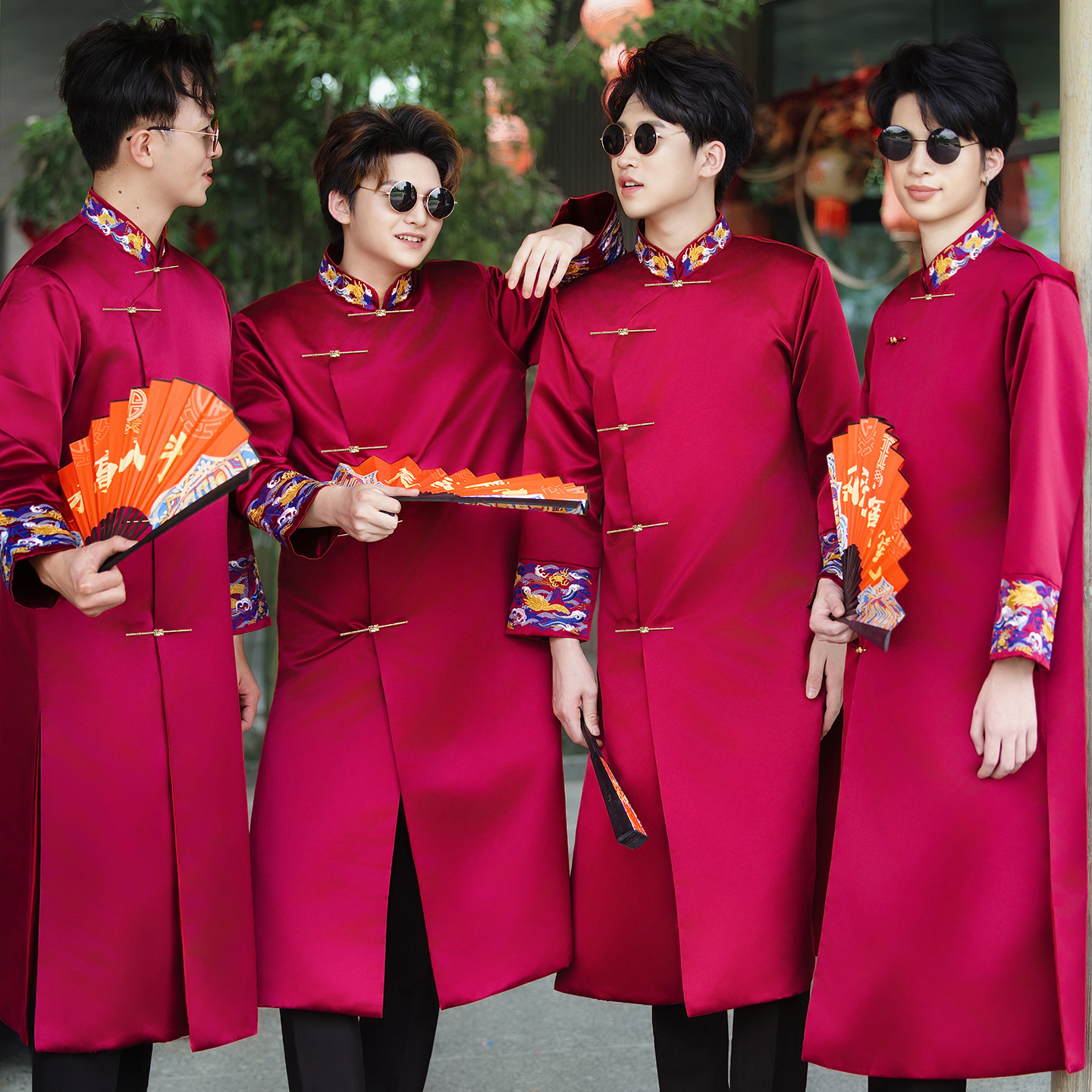 伴郎服中式兄弟装2025新款