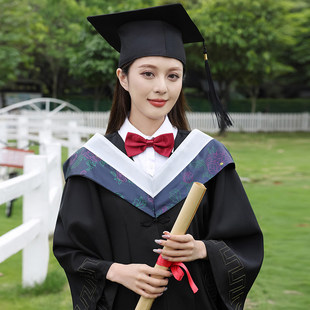 学士服文科大学生内搭毕业拍照礼服硕士工科理科研究生学位学士服