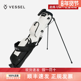 新款VESSEL高尔夫小球包练习袋可携式Pencilbag4寸2格支架枪