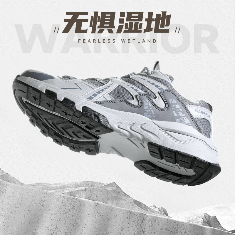 回力登山鞋男士秋冬新款户外抓地耐磨徒步加绒鞋子专业爬册运动鞋