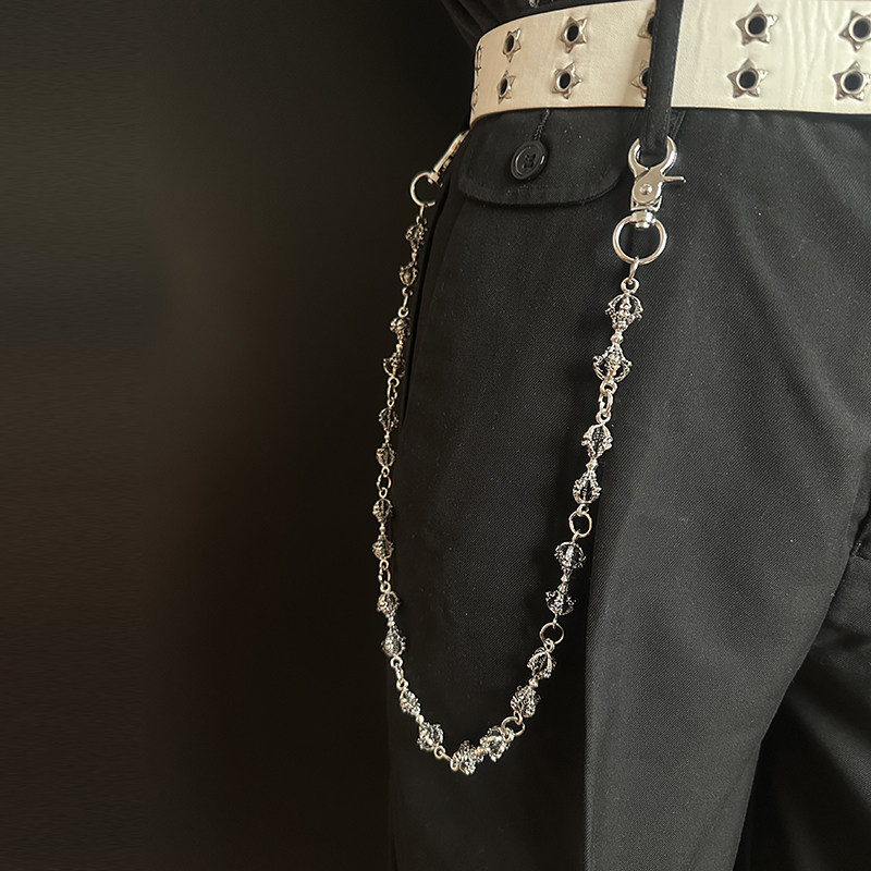 刺雾征途FogPierceX魔杖合金裤链vintage腰链挂包配饰朋克嘻哈风