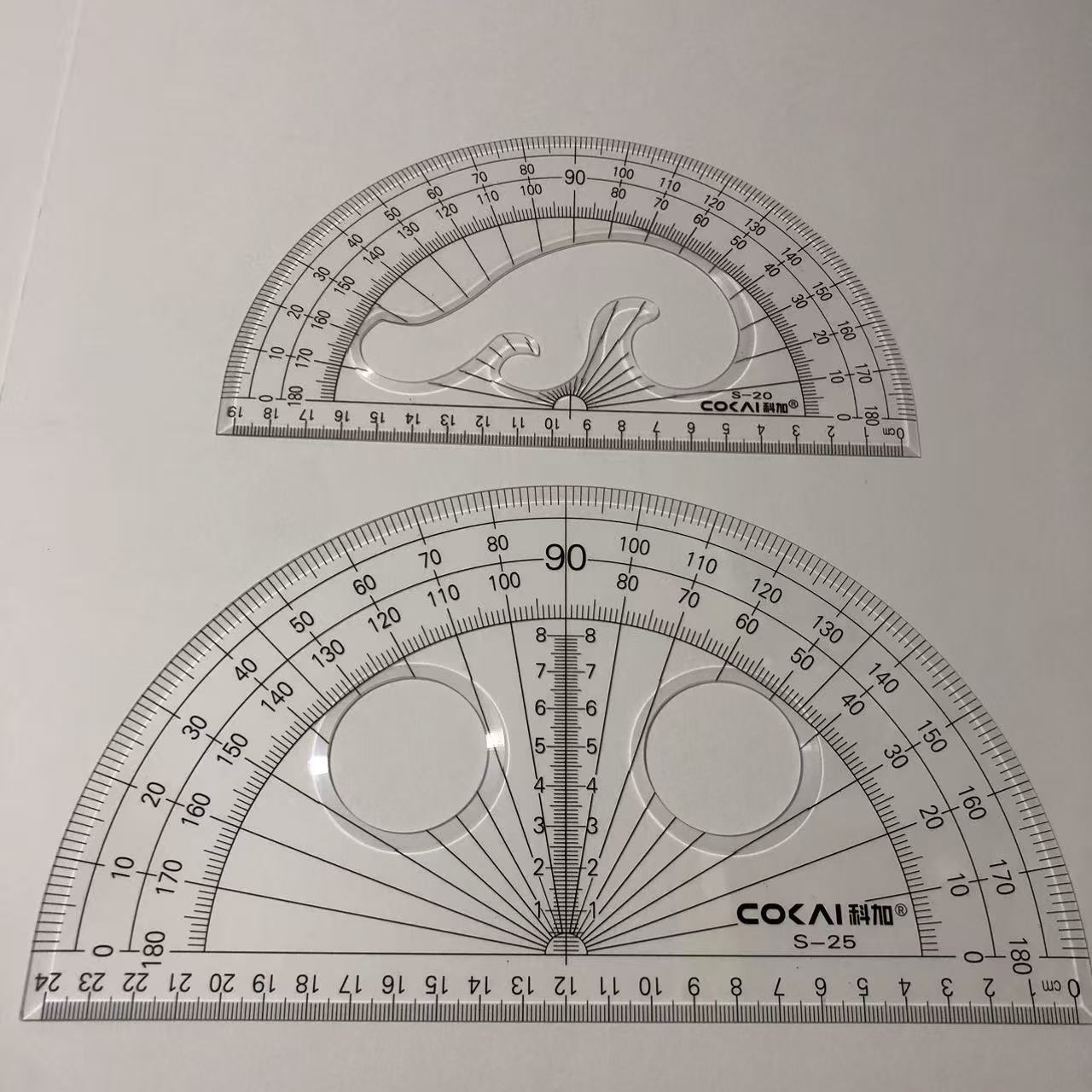 包邮大号量角器透明半圆量角器