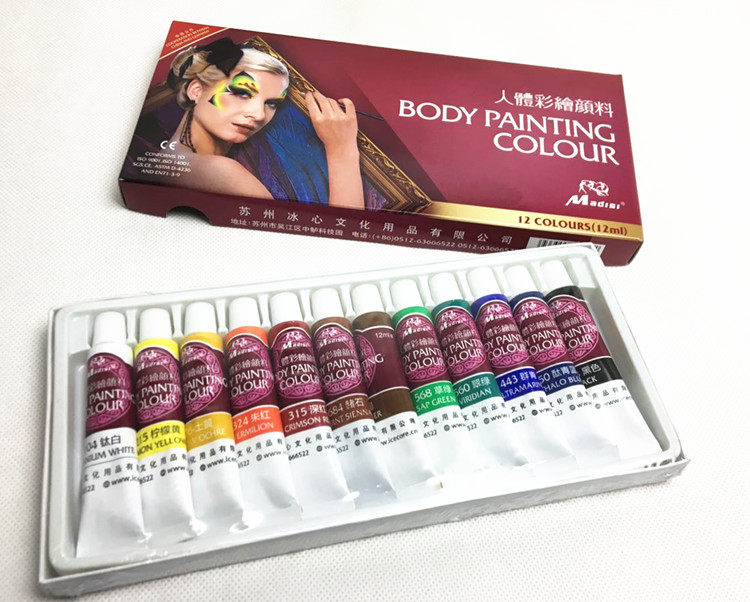 马蒂斯戏剧油彩戏曲戏剧京剧脸谱画脸身彩化妆用品人体彩绘颜料