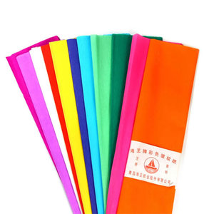 包邮 彩色皱纹纸DIY手工纸花剪纸 折花纸/纸玫瑰/DIY材料/伸缩纸