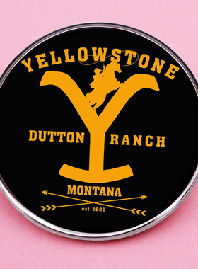 Yellowstone黄石公园胸针美剧西部黄石之争别针胸章金属合金徽章