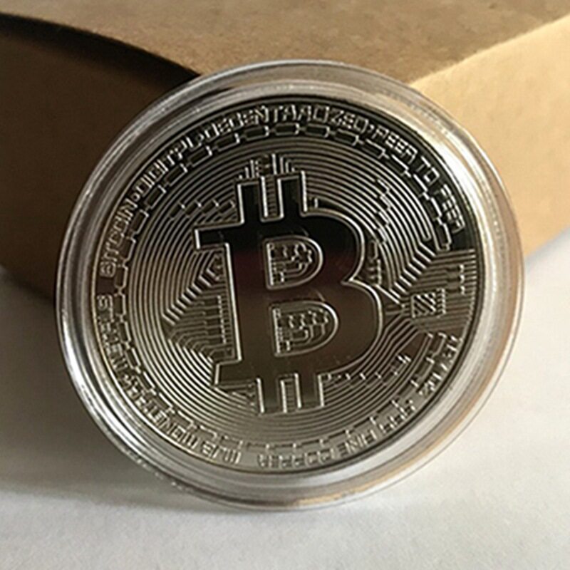 Bitcoin比特币纪念币立体浮雕金属工艺品比特b美国硬币牙仙子金币