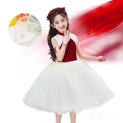 高档儿合唱服演出小学童诗歌朗诵比赛主持礼生服男女童歌唱祖国中