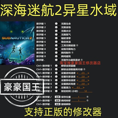深海迷航2异星水域修改器