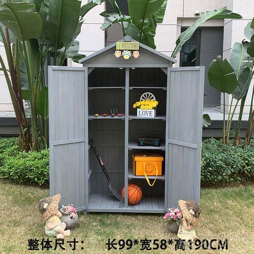 正品户院外收纳柜防水防晒防腐园庭花工具储物房阳物台杂柜大型置