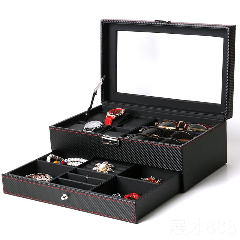 正品谭云致远碳纤盒维Pu皮革12位数10数位位数5位数手表全新珠宝