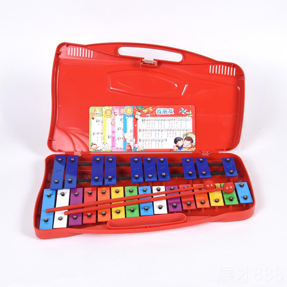 正品特价尔奥夫打乐器2击板5音铝琴敲击钢片琴彩色琴片专业敲琴手