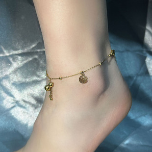 招财转运葫芦钱币脚链2025新款 轻奢性感高级感足链脚踝链脚环 爆款