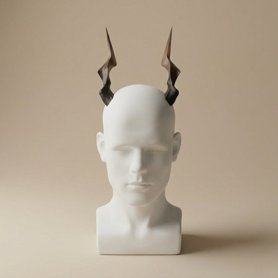 明日方舟特雷西斯角 Cosplay道具 摄政王头饰 萨卡兹隐形发夹