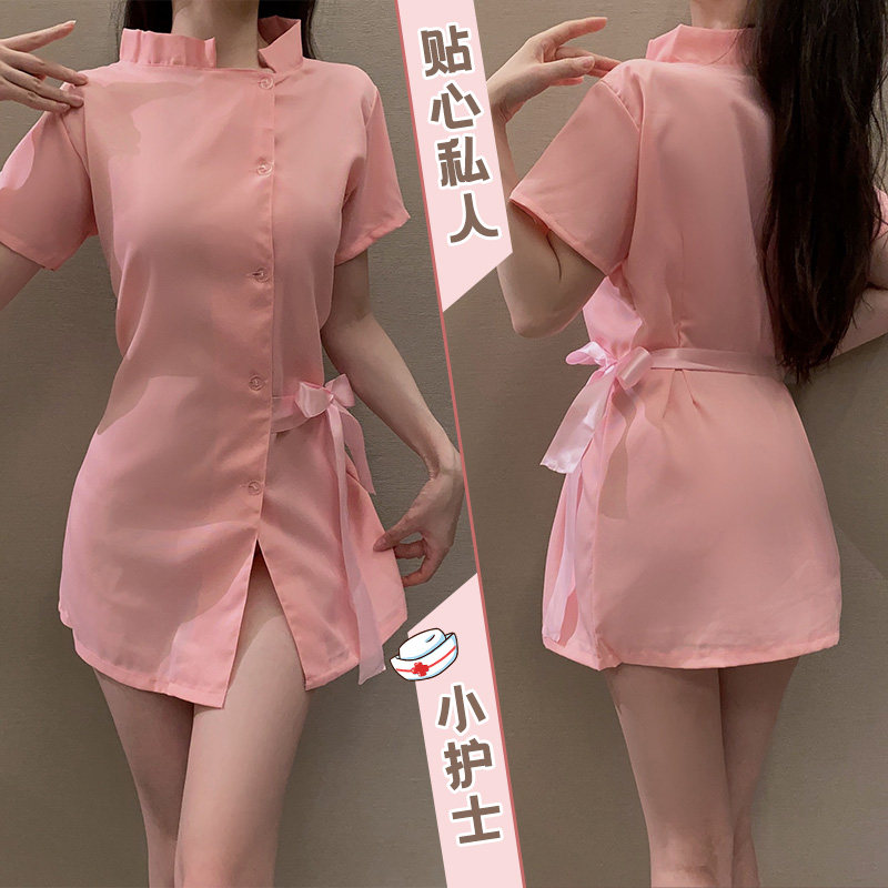 护士服cos护士制服情趣辣妹蝴蝶结睡裙服角色扮演服家居服秋透气