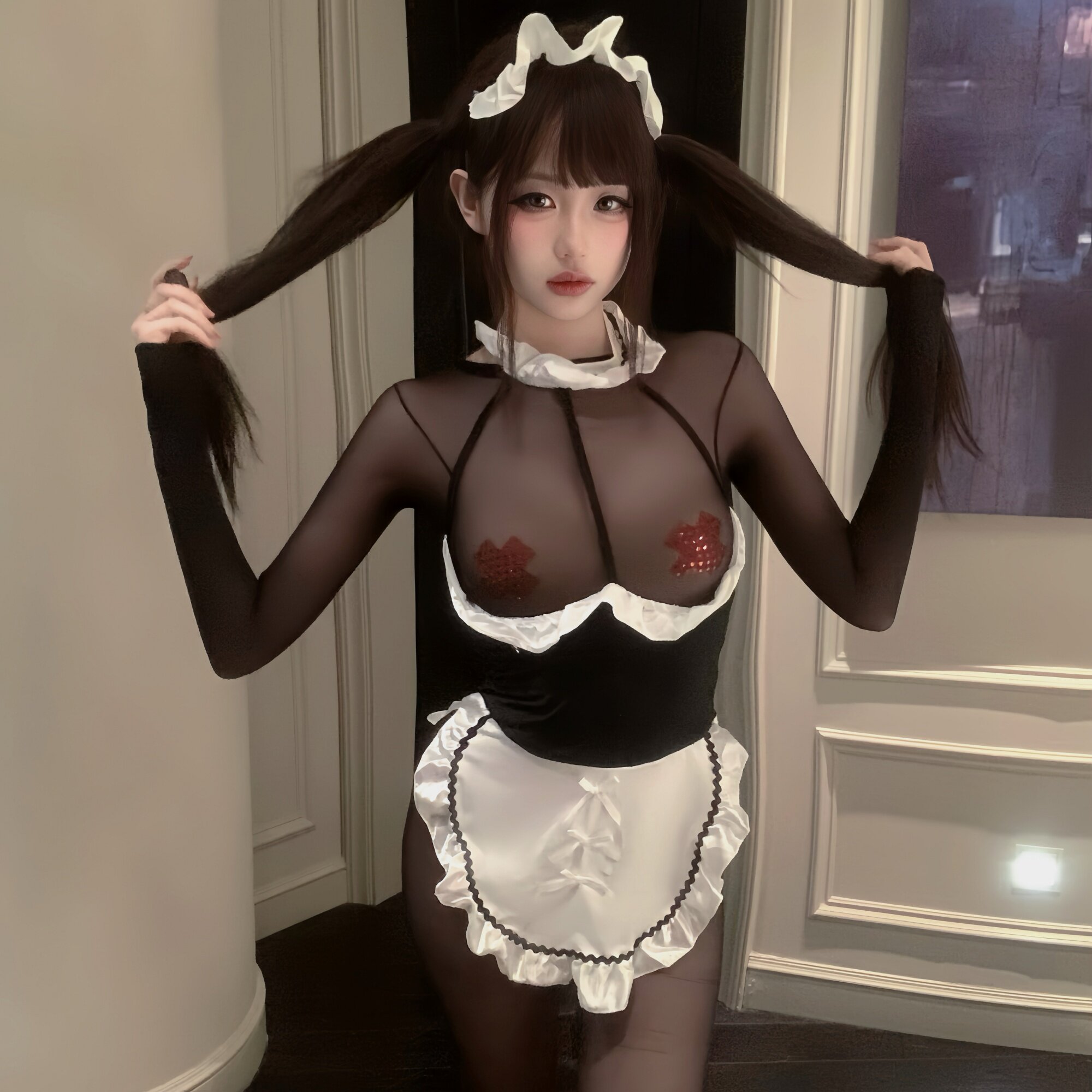 情趣性感内衣女仆制服角色扮演诱惑成人情调qqny套装房事大尺度女