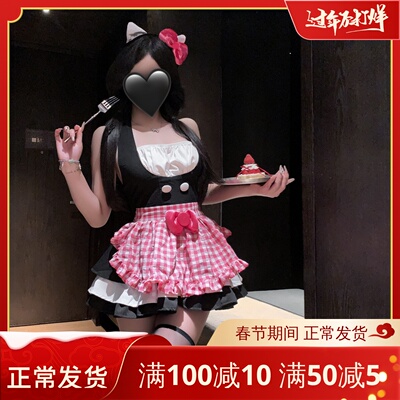 日系可爱女仆装cosplay女佣制服套装性感女佣围裙连衣裙厨娘制服